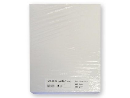 Kreslicí karton C3 330x460 mm 200/220g - bílý