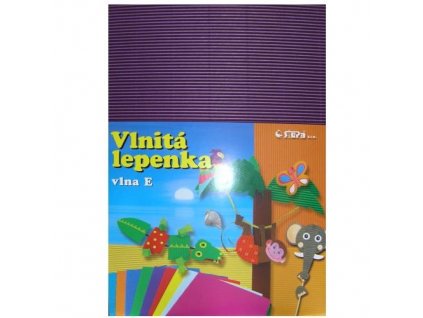 24481 1 lepenka e welle 260g 34 5 x 24 5cm rovna violet 10 listu