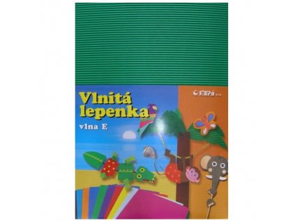 24484 1 lepenka e welle 260g 34 5 x 24 5cm rovna zelena 10 listu