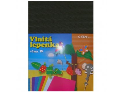 24700 1 lepenka w welle 260g 34 5 x 24 5cm zvlnena cerna 10 listu