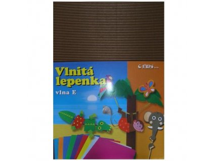 26161 1 lepenka e welle 260g 34 5 x 24 5cm rovna hneda 10 listu