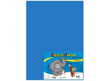 26911 1 kreslici karton barevny a2 10 180g modry svetle