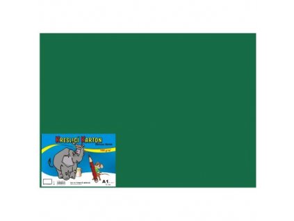 26974 1 kreslici karton barevny a1 10 180g zeleny tmave