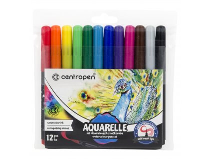 Centropen 8683 fixy sada AQUARELLE 12 barev