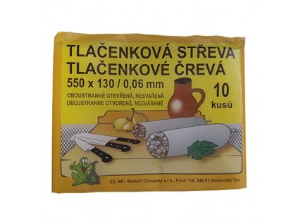 Tlačenková střeva 550x130mm    10ks/bal