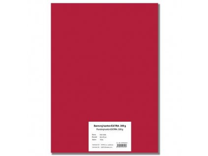 28522 1 barevny karton extra 300g 50x70cm cerveny 10listu