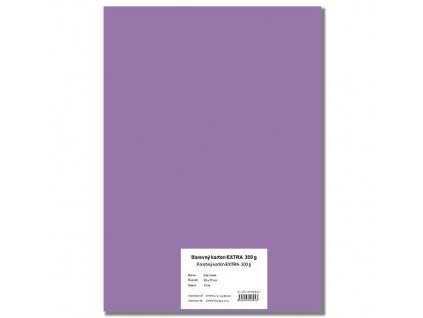 28531 1 barevny karton extra 300g 50x70cm fialovy 10listu