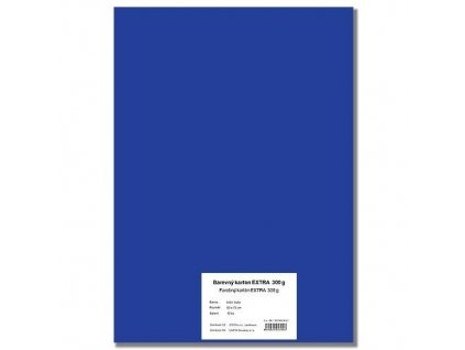 28537 1 barevny karton extra 300g 50x70cm tmave modry 10listu