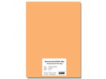 28540 1 barevny karton extra 300g 50x70cm merunkovy 10listu