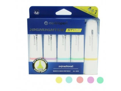 28753 1 zvyraznovac highlighter 6252 4 1 sada style soft pastelovy