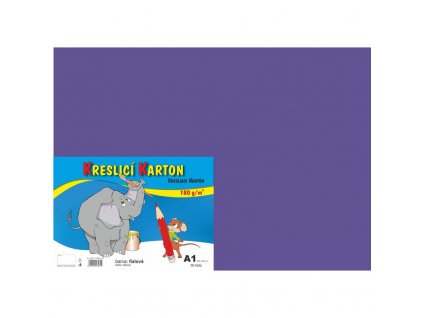 Kreslicí karton - fialový, A1, 180g (10 listů)