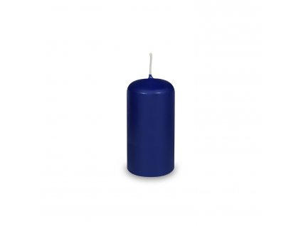 Svíčka válcová tmavě modrá Ø40 x 80 mm [4 ks]