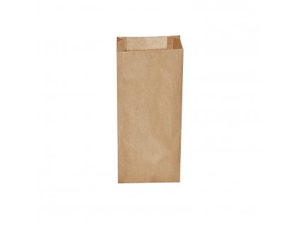Papírový sáček s bočním skladem hnědý 14+7 x 32 cm `2kg` [500 ks]