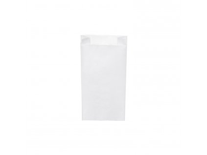 Papírový sáček s bočním skladem bílý 14+7 x 29 cm `1,5kg` [1000 ks]