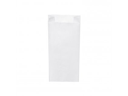 Papírový sáček s bočním skladem bílý 15+7 x 35 cm `2,5kg` [1000 ks]