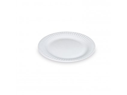 Papírový talíř bílý Ø15cm RECY [100 ks]