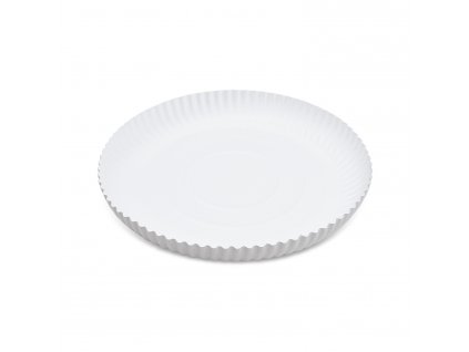Papírový talíř hluboký bílý Ø26cm RECY [50 ks]