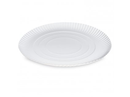 Papírový talíř hluboký bílý Ø34cm RECY [50 ks]