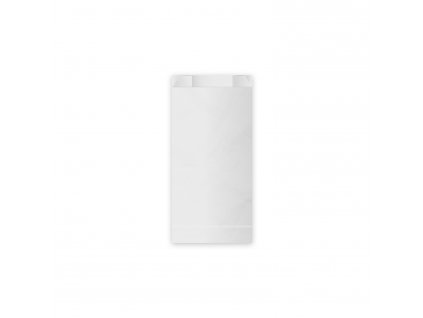Papírový sáček s bočním skladem bílý 10+5 x 22 cm `0,5kg` [100 ks]