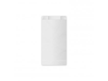 Papírový sáček (FSC Mix) s bočním skladem bílý 12+5 x 24 cm `1kg` [100 ks]