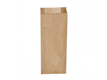 Papírový sáček s bočním skladem hnědý 15+7 x 42 cm `3kg` [500 ks]