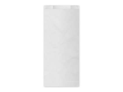 Papírový sáček s bočním skladem bílý 15+7 x 35 cm `2,5kg` [100 ks]