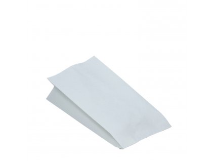 Papírový sáček (PAP/PE) 2vrstvý nepromastitelný bílý 13+8 x 28 cm `1/1` [100 ks]