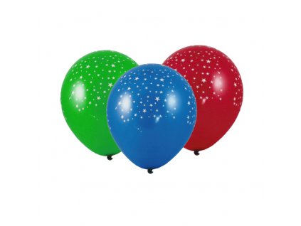 Nafukovací balónek Hvězdy barevný mix Ø30cm `L` [100 ks]
