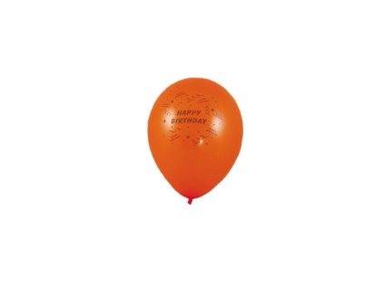 Nafukovací balónek "HAPPY BIRTHDAY" barevný mix Ø25cm `M` [10 ks]