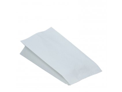 Papírový sáček (PAP/PE) 2vrstvý nepromastitelný bílý 15+8 x 30 cm `Maxi` [100 ks]