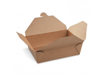 Food box (PAP-FSC Mix/PET) nepromastitelný kraft `L` 195 x 140 x 65 mm 1800ml [50 ks]