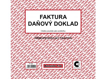 Faktura -daňový doklad 2/3 A4 PT200