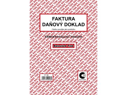 Faktura - daňový doklad A5 PT199