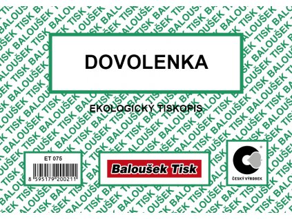 Dovolenka A6 ET075