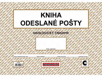 Kniha odeslané pošty A4 /obou./ ET360