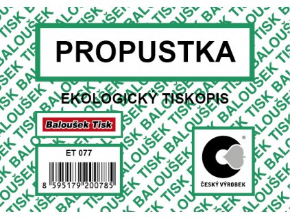 Propustka A7 ET077