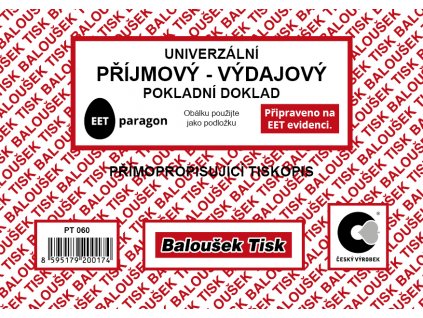 Univerzální příjm.-výdaj. pokl.dokl. A6 - EET PT060