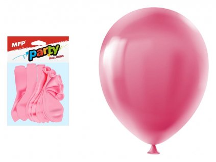 Balónek nafukovací 12ks sáček standard 30cm růžový