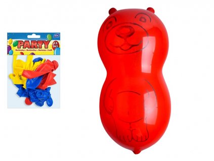 Balónek nafukovací 12ks sáček standard medvěd