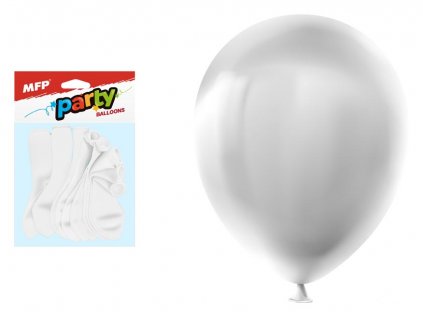 Balónek nafukovací 12ks sáček standard 30cm bílý