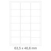 Etikety Laser.tisk.63,5x46,6/100listů UTILITY