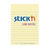 Samolepící Bloček Hopax Stick'n Notes  - 150 x 101 mm, 100 l, žlutý, linkovaný