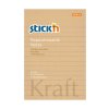 Samolepící Bloček KRAFT, 150x101 mm, linkovaný, 100 lístků