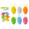Vajíčka plast 6cm/6ks potisk 627