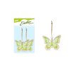 Závěs Motýli dřevo 2ks/7cm zelení