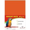 Barevný papír A3/100/80g-oranžový