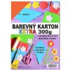 Barevný karton EXTRA 300g A4/10listů - oranžový