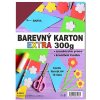 Barevný karton EXTRA - bordo, A4, 300g (10 listů)