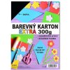 Barevný karton EXTRA 300g A4/10listů - černý