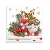 Ubrousky 3-vrstvé 33x33cm  vánoční / 20ks - dekorace (Balení Karton)